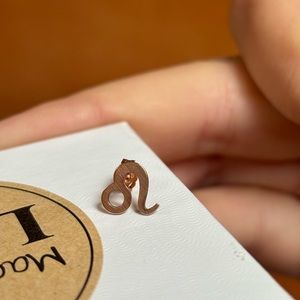 Leo earring 14k rose gold filled